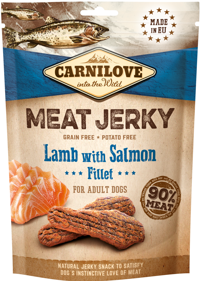 Carnilove® Dog Snack Meat Jerky Lamb with Salmon Fillet 100gr