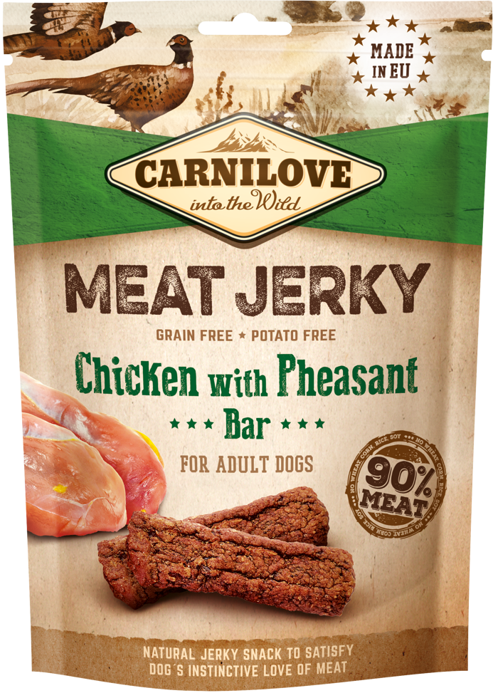 Carnilove® Dog Snack Meat Jerky Chicken with Pheasant Bar 100gr