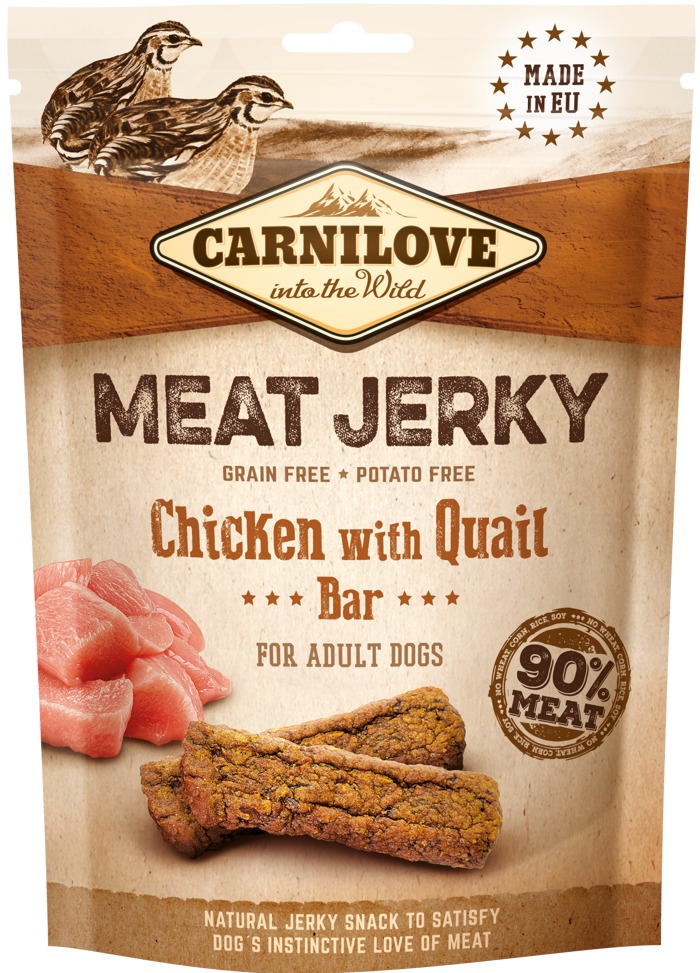 Carnilove® Dog Snack Meat Jerky Chicken with Quail Bar 100gr