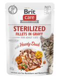 Brit Care® Cat Pouches Fillets In Gravy Sterilised Duck 85gr