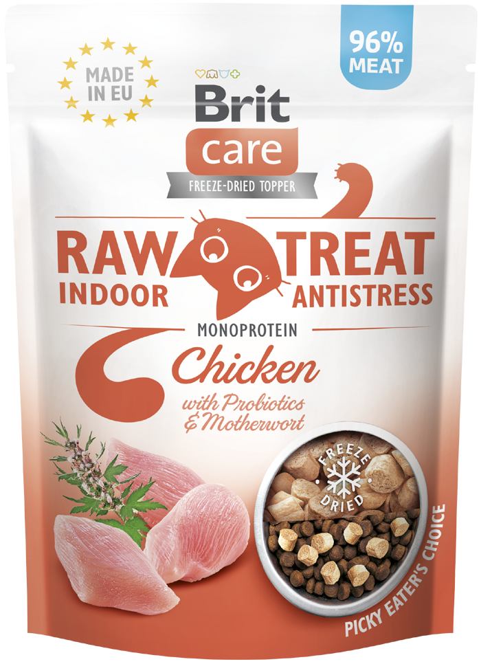 Brit Care® Cat Raw Treat Indoor & Antistress 40gr