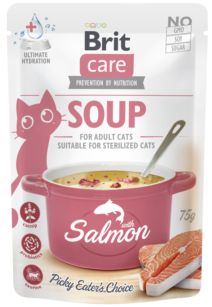 Brit Care® Cat Soup with Salmon 75gr