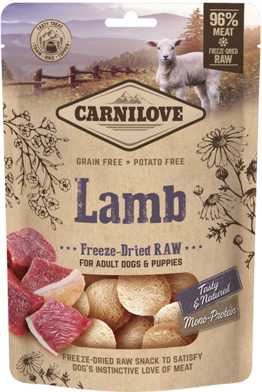 Carnilove® Dog Dreeze-Dried Raw Snacks Lamb 60gr