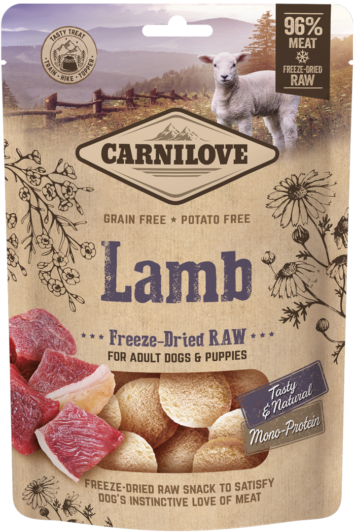 Carnilove® Dog Dreeze-Dried Raw Snacks Lamb 60gr