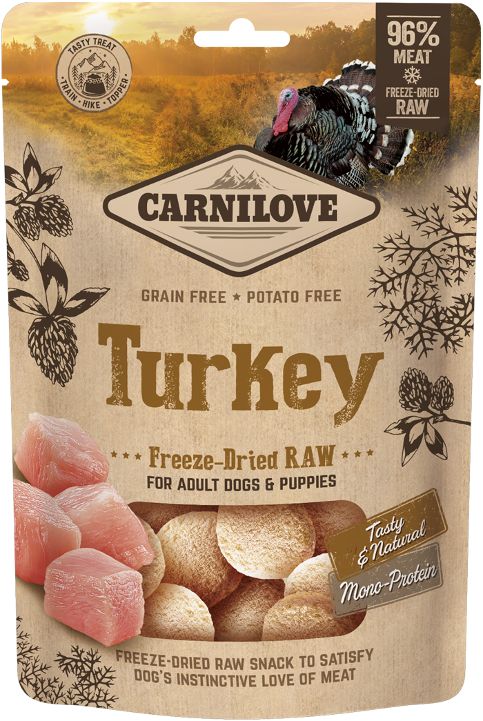 Carnilove® Dog Dreeze-Dried Raw Snacks Turkey 60gr