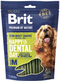 Brit Premium By Nature® Dog Semi-Moist Snacks Happy Dental with Collagen & Spirulina M 180gr
