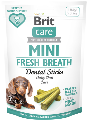 Brit Care Mini® Dog Dental Sticks Fresh Breath 120gr 7τμχ