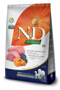 N&D PUMPKIN LAMB&BLUEBERRY ADULT MED/MAX 12KG XIRA TROFI SKuLOu