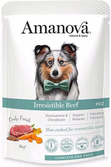 AMANOVA ΦΑΚΕΛΑΚΙΑ ΣΚΥΛΟΥ IRRESISTIBLE BEEF 100G