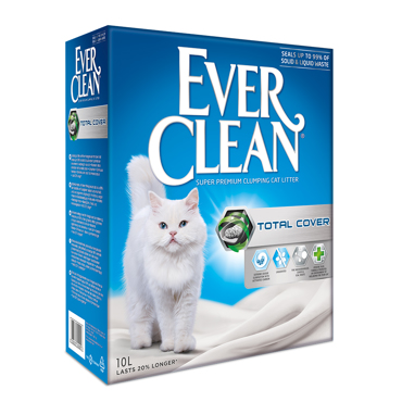 Ever Clean Total Cover Clumping Άμμος Γάτας με Ισχυρή Συγκόλληση 10lt	