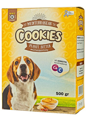 M.B.F. Τραγανά Μπισκότα COOKIES με Φυστικοβούτυρο 500g