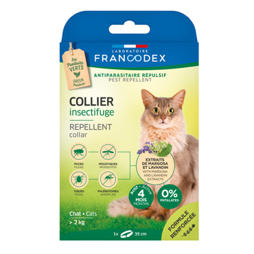 Francodex Αντιπαρασιτικό Περιλαίμιο. Κολάρο για Eνήλικες Γάτες 35cm.