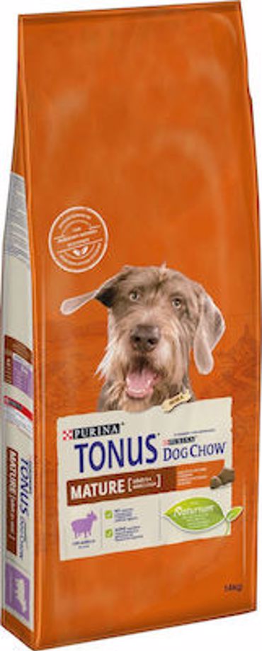 Purina Tonus Dog Chow Mature Adult 14kg Ξηρά Τροφή για Ηλικιωμένους Σκύλους με Αρνί και Ρύζι