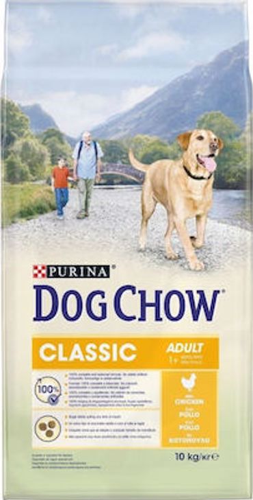 Purina Tonus Dog Chow Classic Adult 10kg Ξηρά Τροφή για Ενήλικους Σκύλους με Κοτόπουλο