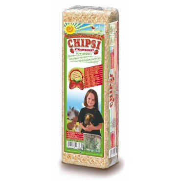 Chipsi Strawberry Ροκανίδια για Κλουβί Τρωκτικών με Άρωμα Φράουλα 1kg