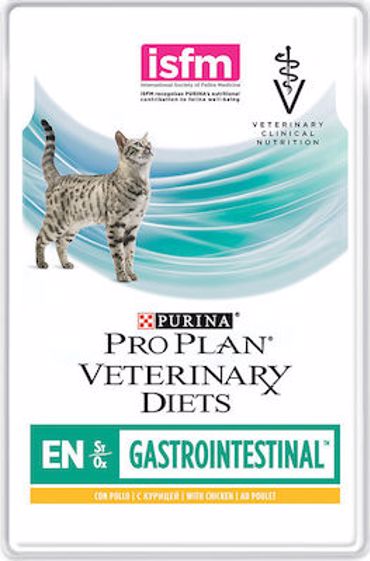 Purina Pro Plan Veterinary Diets Cat EN Gastrointestinal Κομματάκια σε Σάλτσα Κοτόπουλο 85gr