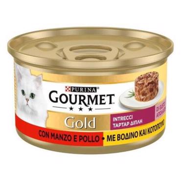 GOURMET GOLD ΤΑΡΤΑΡ ΜΕ ΒΟΔΙΝΟ.&ΚΟΤΟΠΟΥΛΟ 85gr