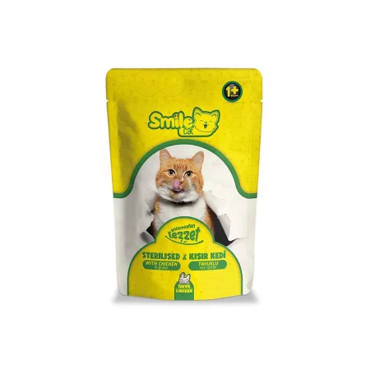 Smile Cat  Sterilised Υγρή Τροφή Γάτας Σε Σάλτσα Με Kοτόπουλο 100gr