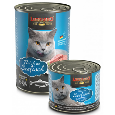 Leonardo Κονσέρβα Γάτας με Ψάρια της Θάλασσας 400g