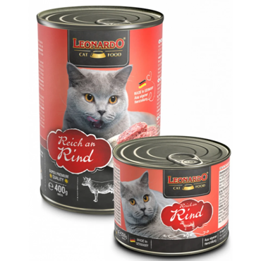 Leonardo Κονσέρβα Γάτας με Βοδινό 400g