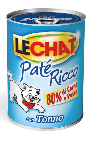 LeChat Paté Ricco Κονσέρβα Γάτας με Τόνο 400g