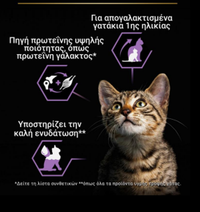 PURINA PRO PLAN Baby Kitten ugi Trofi Gtas Mous me Kotopoulo 85gr