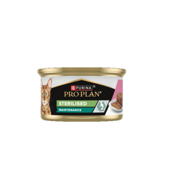 PURINA PRO PLAN Sterilised Υγρή Τροφή Γάτας Πατέ με Τόνο & Σολομό 85gr