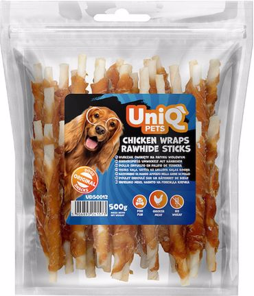 Uniq Pets Λιχουδιές Σκύλου σε Stick Τυλιγμένο με Κοτόπουλο 500gr