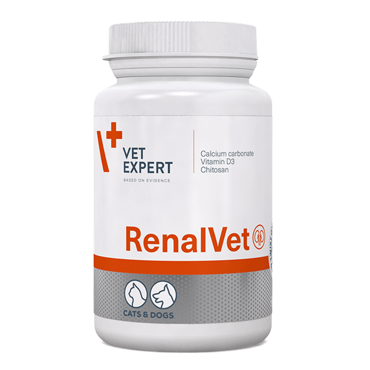 VetExpert Renalvet Συμπλήρωμα Διατροφής Σκύλου Και Γάτας Κατά της Χρόνιας Νεφρικής Ανεπάρκειας 60 Twistoff Caps